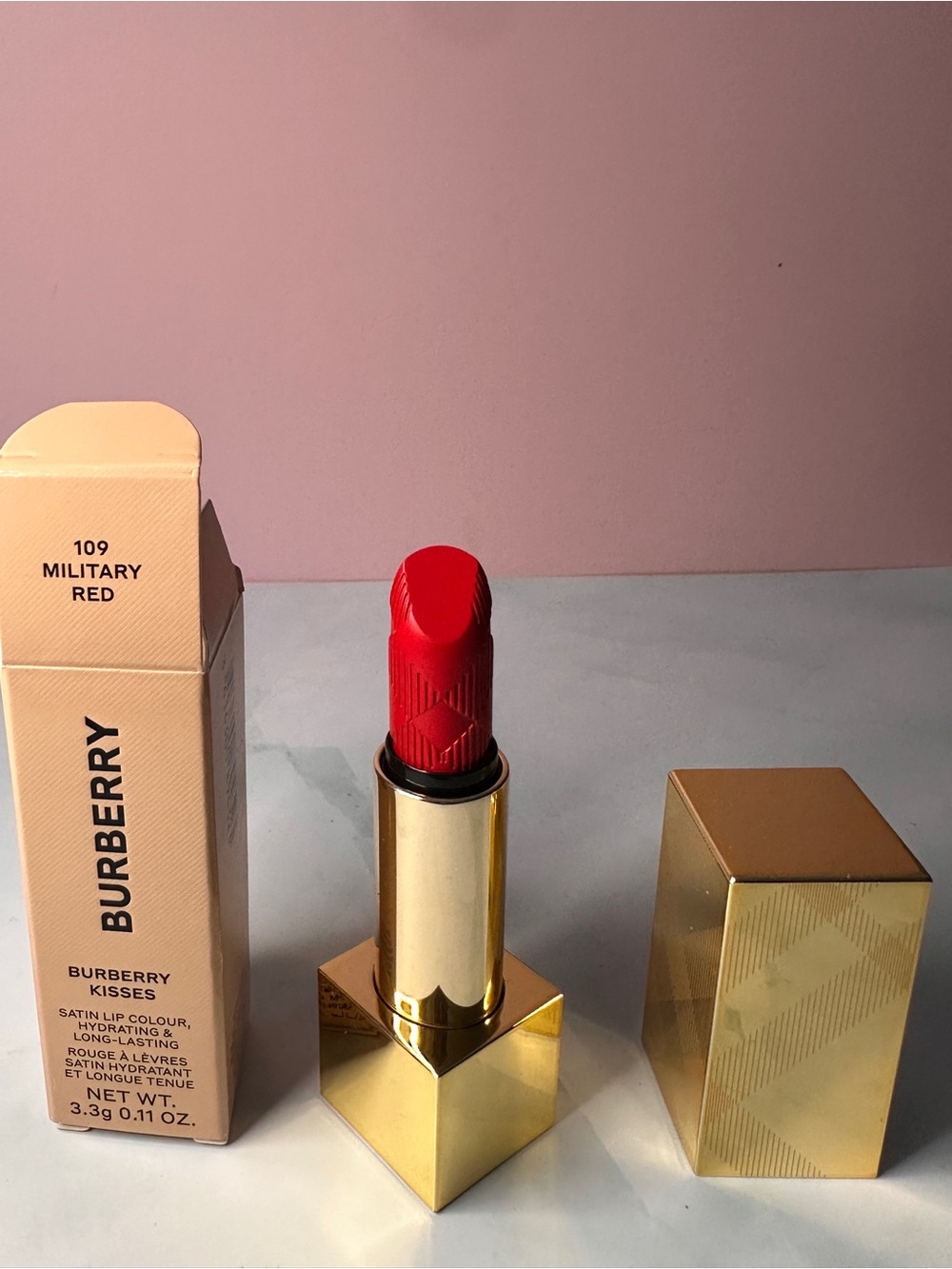 Burberry Satin Lipstick — Vibrant Red